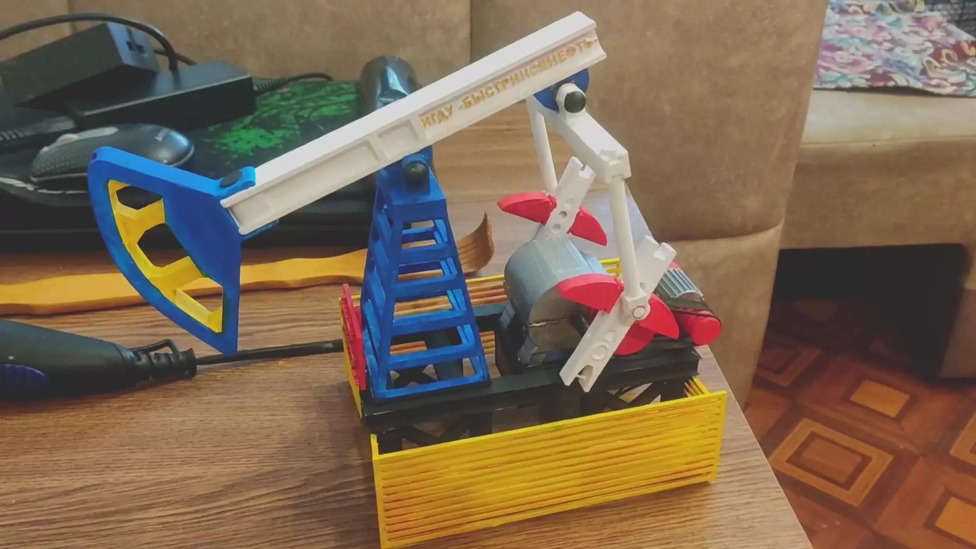 Rod submersible pump 3D print model_0