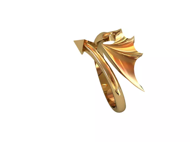 arrow ring 3D print model_0
