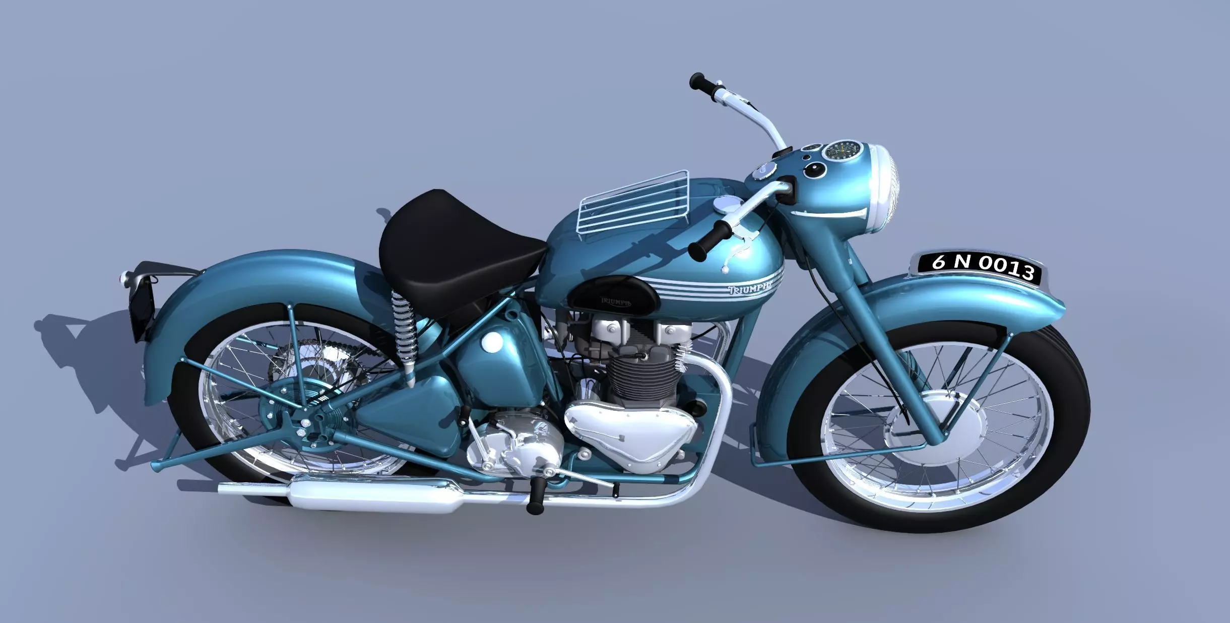 1960 Triumph Thunderbird 3D model