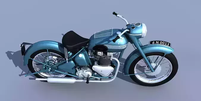 1960 Triumph Thunderbird 3D model