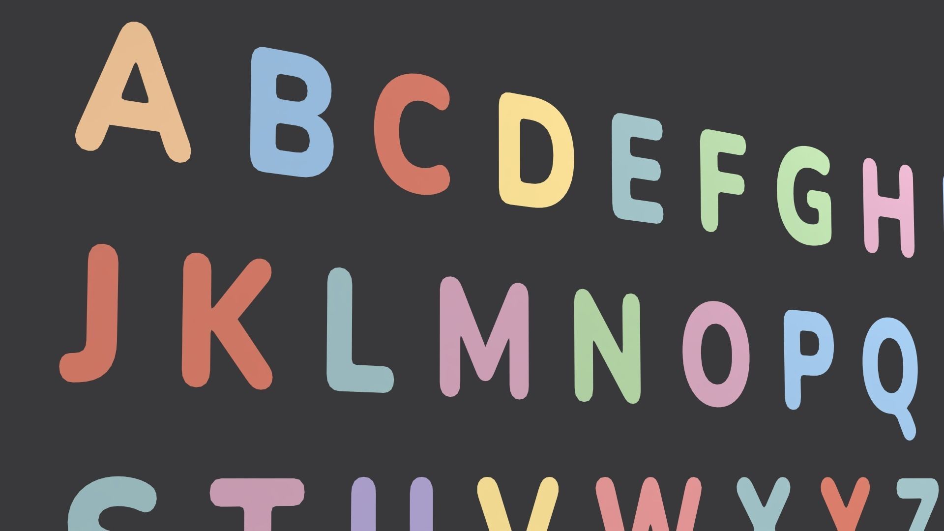 SEWN LETTERS clo 3d project 3D model_3