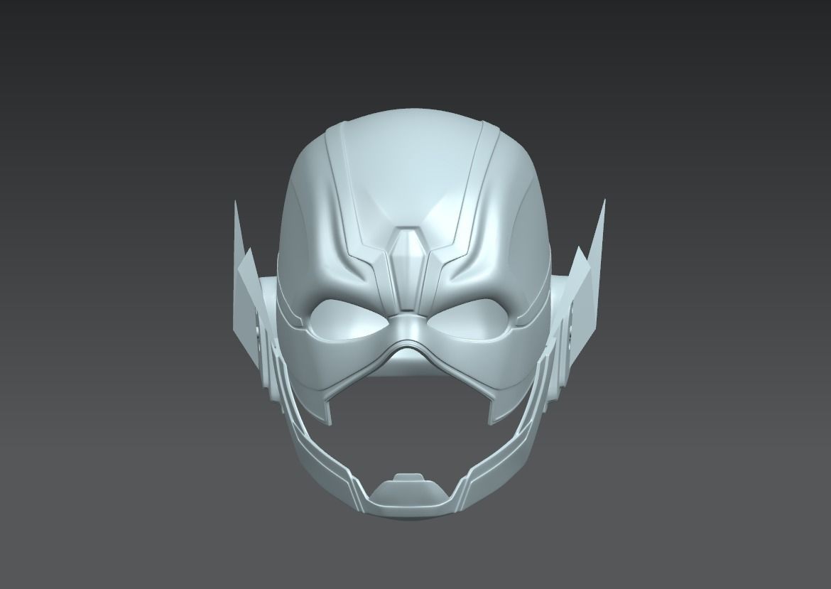 The Flash Cosplay Helmet 3D model Ready to Print 3D print model_6