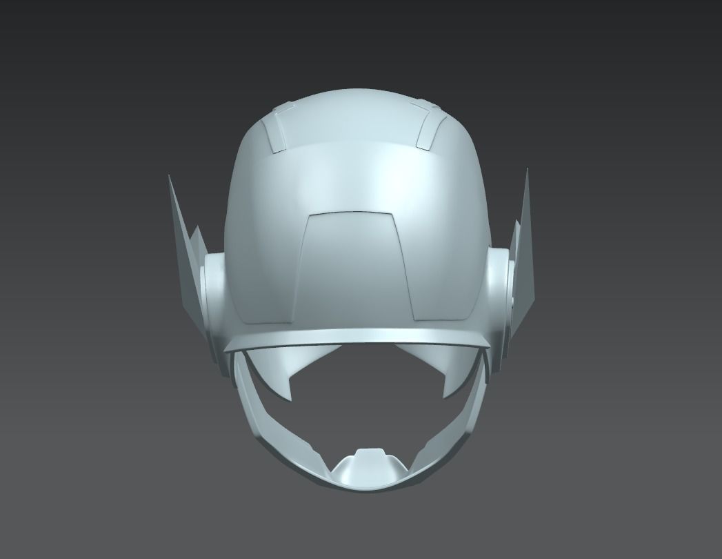 The Flash Cosplay Helmet 3D model Ready to Print 3D print model_4