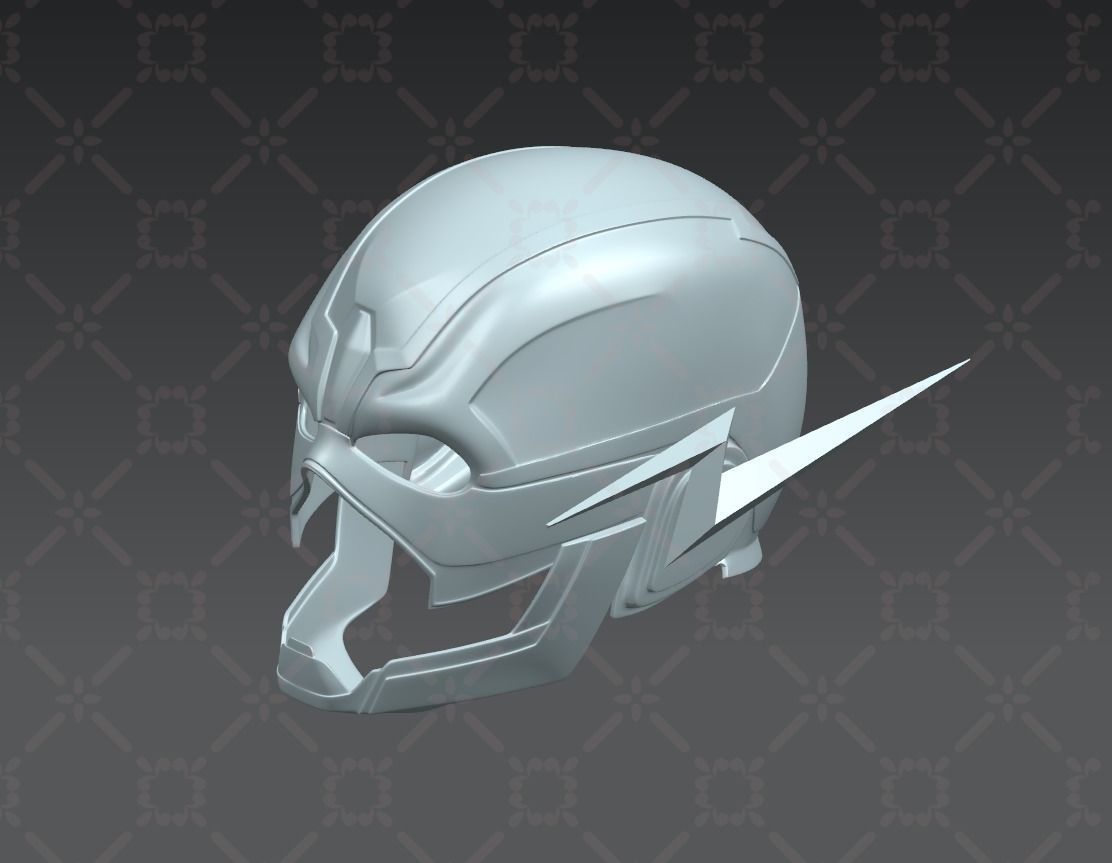 The Flash Cosplay Helmet 3D model Ready to Print 3D print model_3