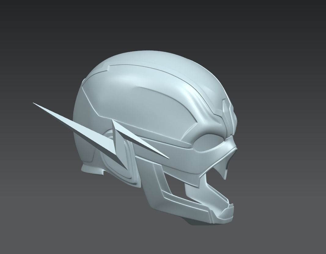 The Flash Cosplay Helmet 3D model Ready to Print 3D print model_5