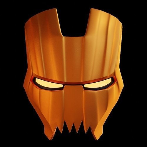 Ironman Mark 3 Faceplate Spooky Edition 3D print model