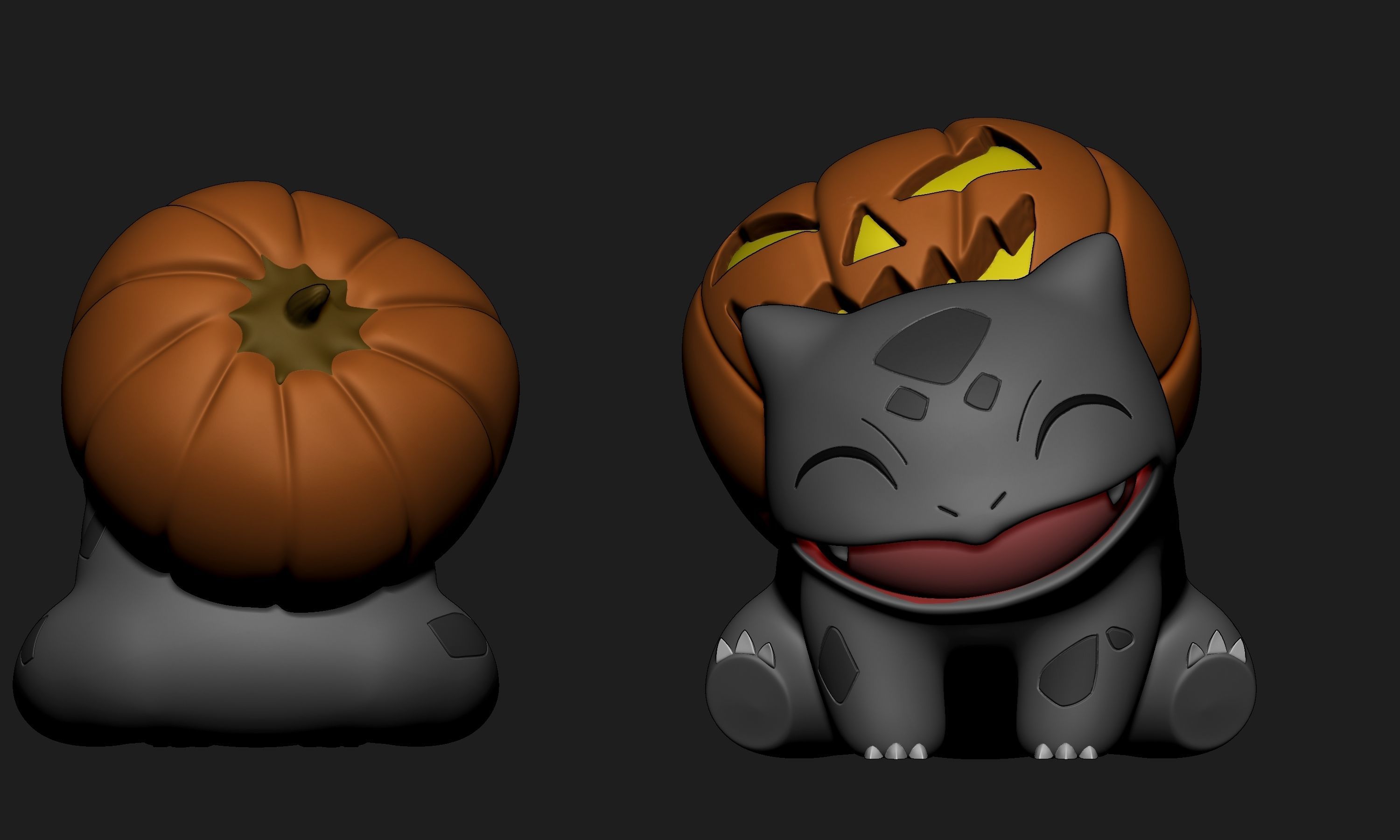 Pokemon - Bulbasaur Halloween 3D print model_1