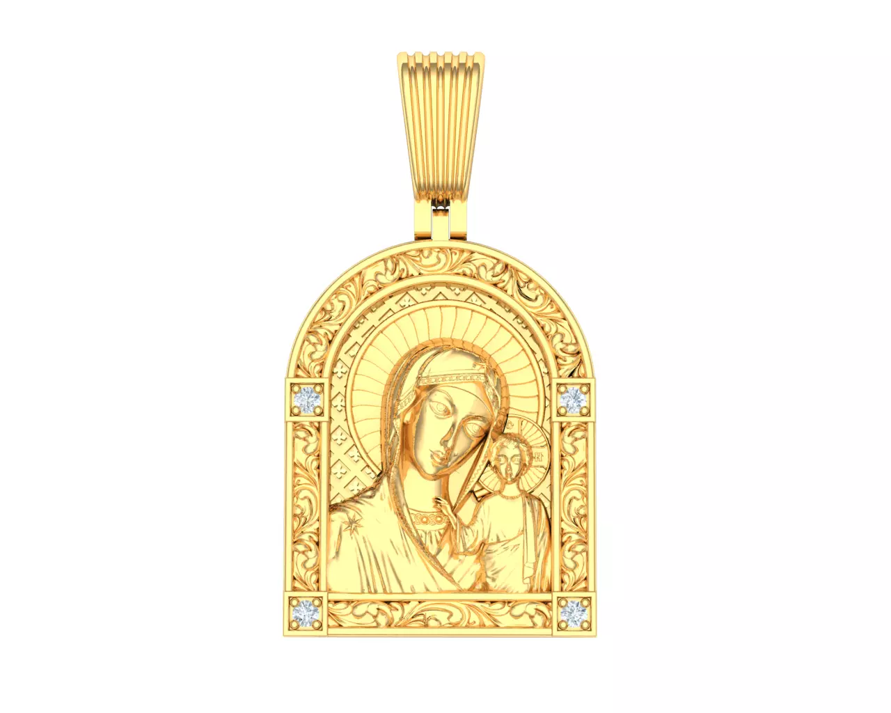 Saint Mary necklace 3D model