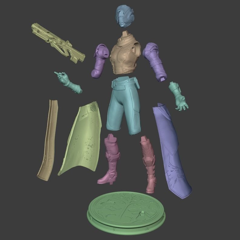 DESTINY - WARLOCK ARMOR IRON BANNER YEAR ONE 3D print model_7