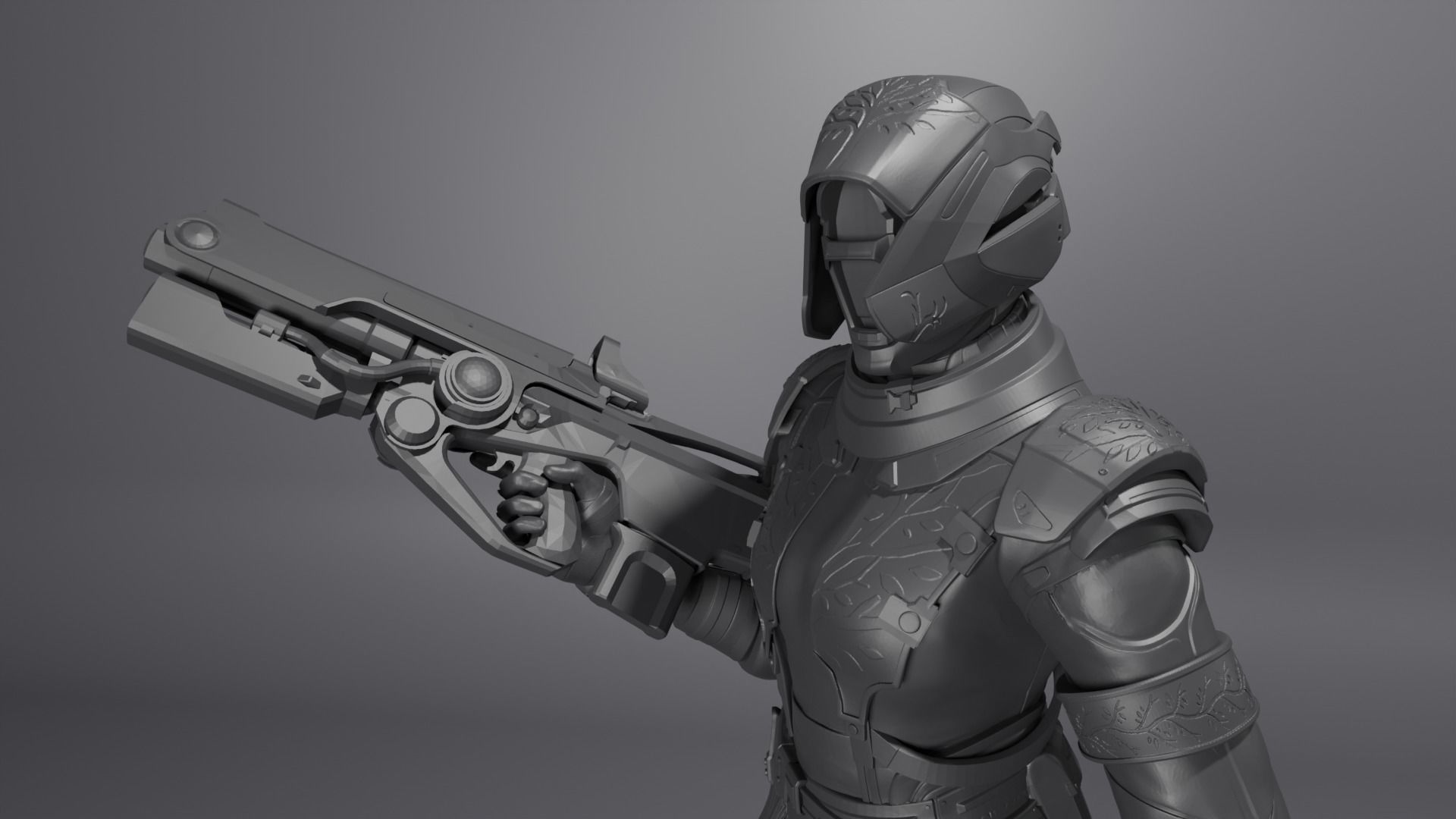 DESTINY - WARLOCK ARMOR IRON BANNER YEAR ONE 3D print model_9