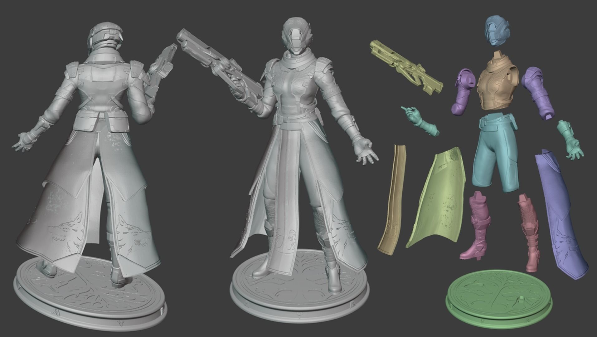 DESTINY - WARLOCK ARMOR IRON BANNER YEAR ONE 3D print model_4