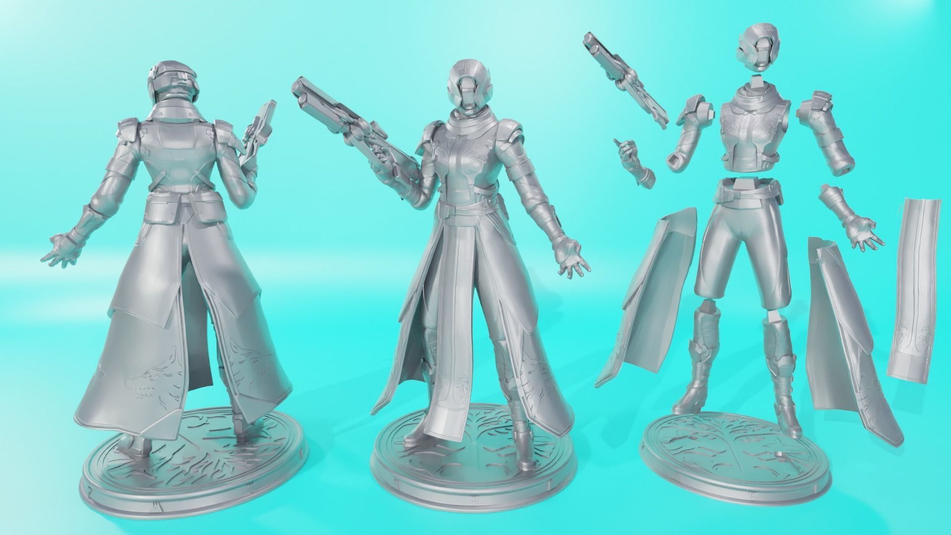 DESTINY - WARLOCK ARMOR IRON BANNER YEAR ONE 3D print model_2