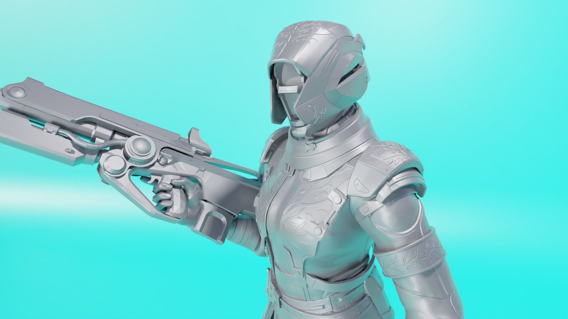 DESTINY - WARLOCK ARMOR IRON BANNER YEAR ONE 3D print model_3