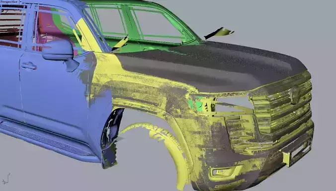 3D scans of Toyota Land Cruiser 300 Premium