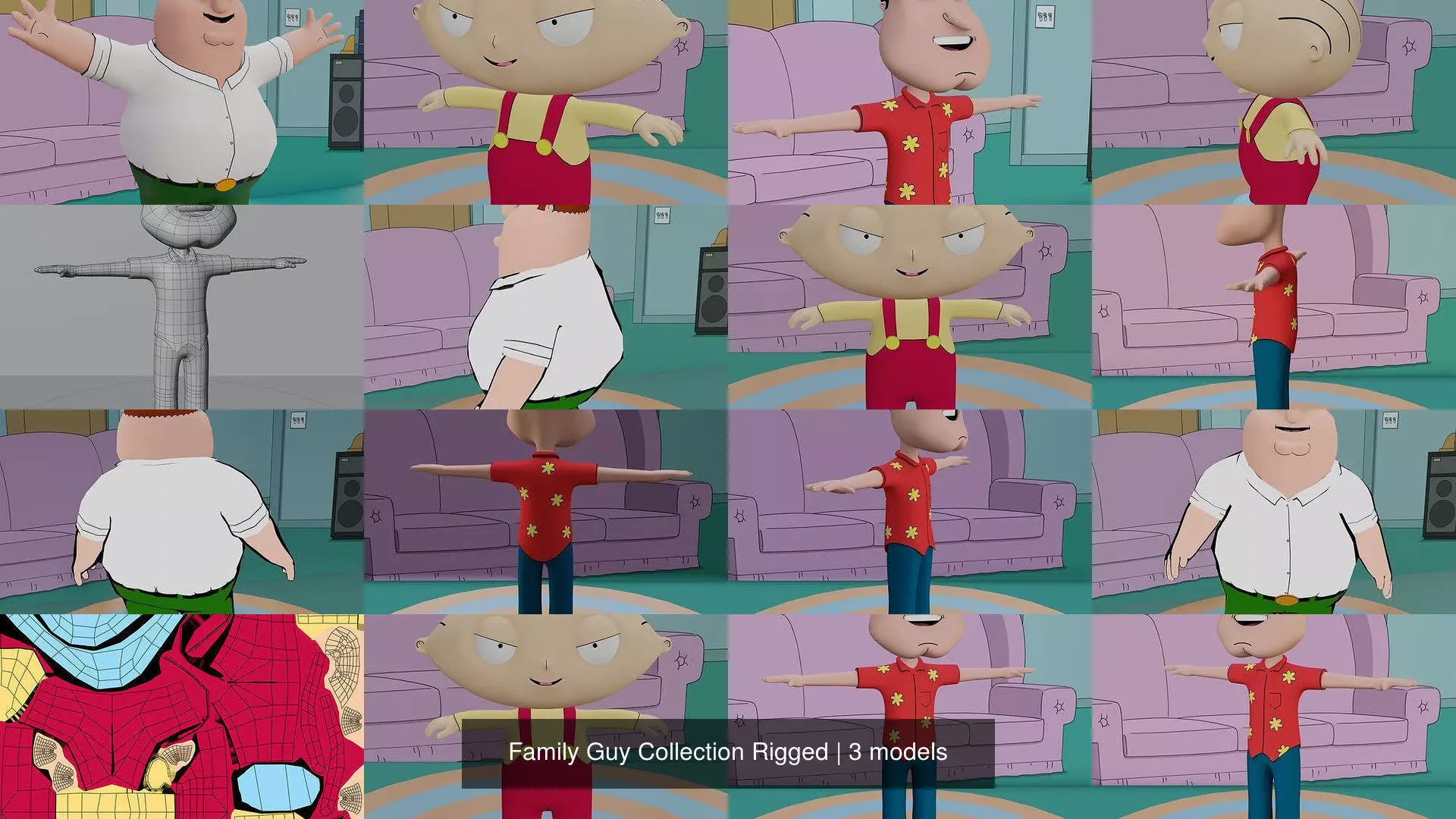 Family Guy Collection Rigged _1
