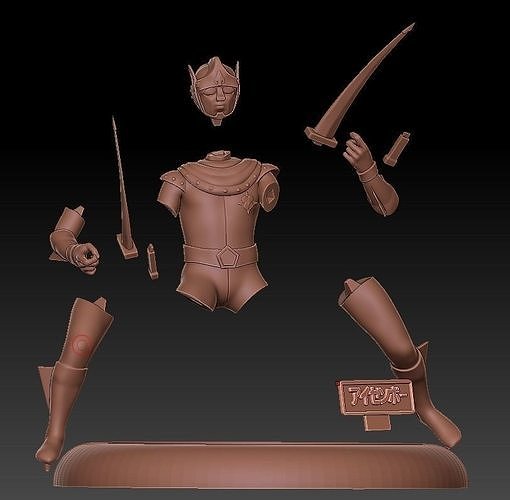 70th japan tokusatsu izenborg izenbo 3D print model