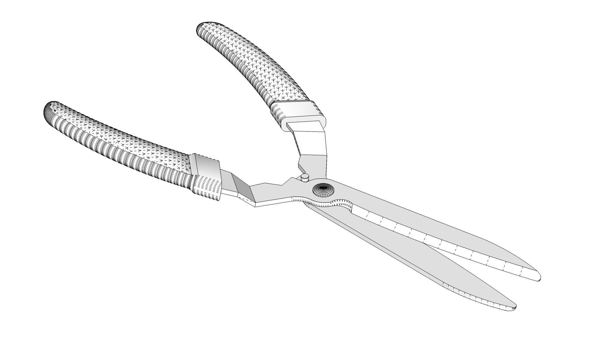 Hedge Shears 3D model_14