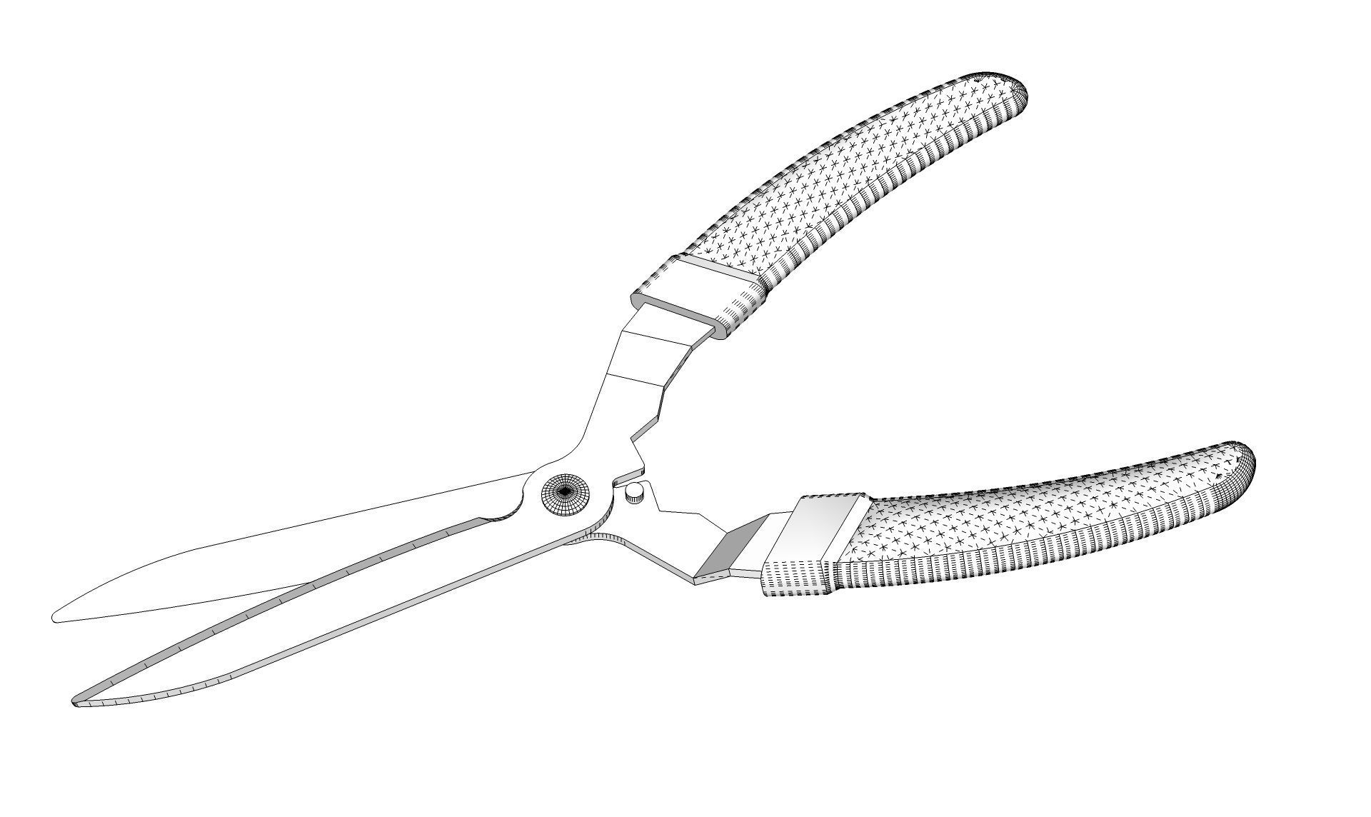Hedge Shears 3D model_12