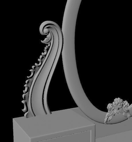 cabinet with mirror 3D model_1