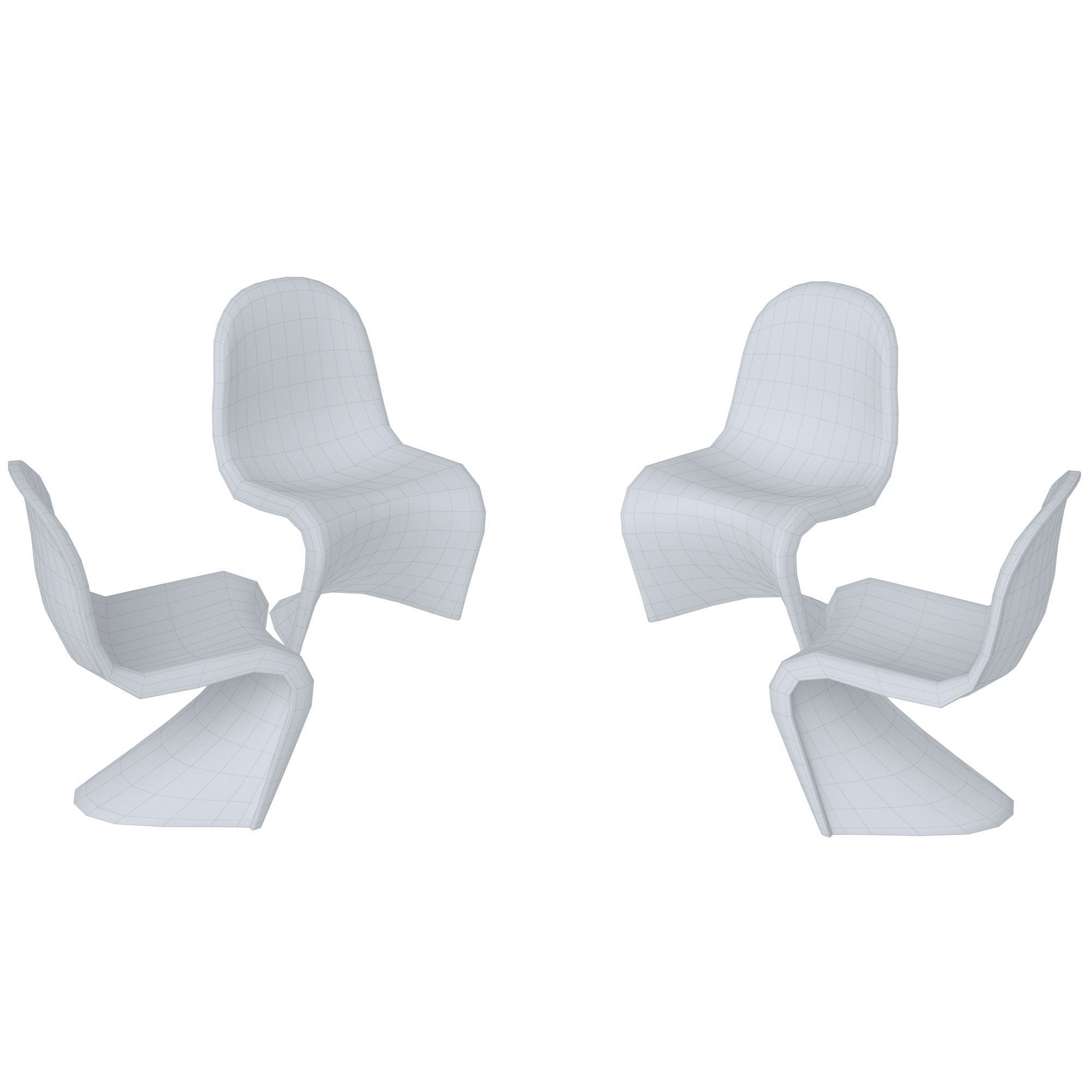 Panton chair 3D model_9
