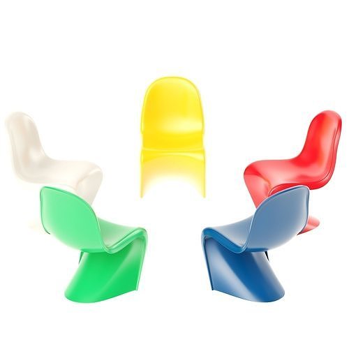 Panton chair 3D model 2