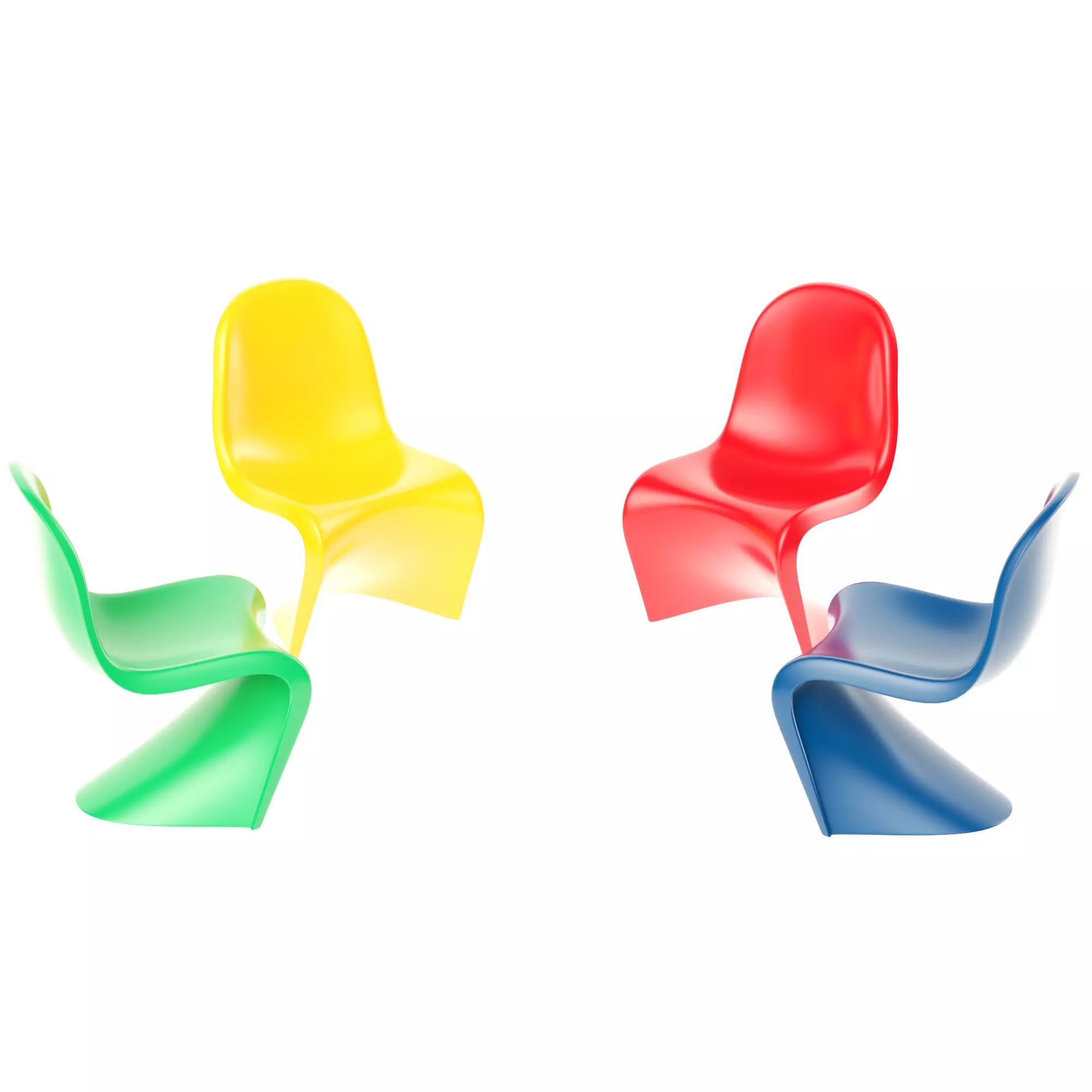 Panton chair 3D model_0