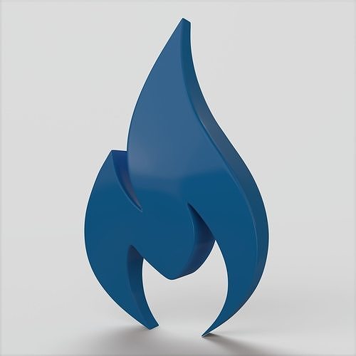 Cartoon Gas Low-poly 3D model
