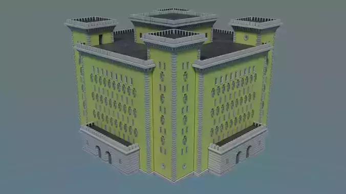 Reichsbahn Berlin Castle Plaster Yellow