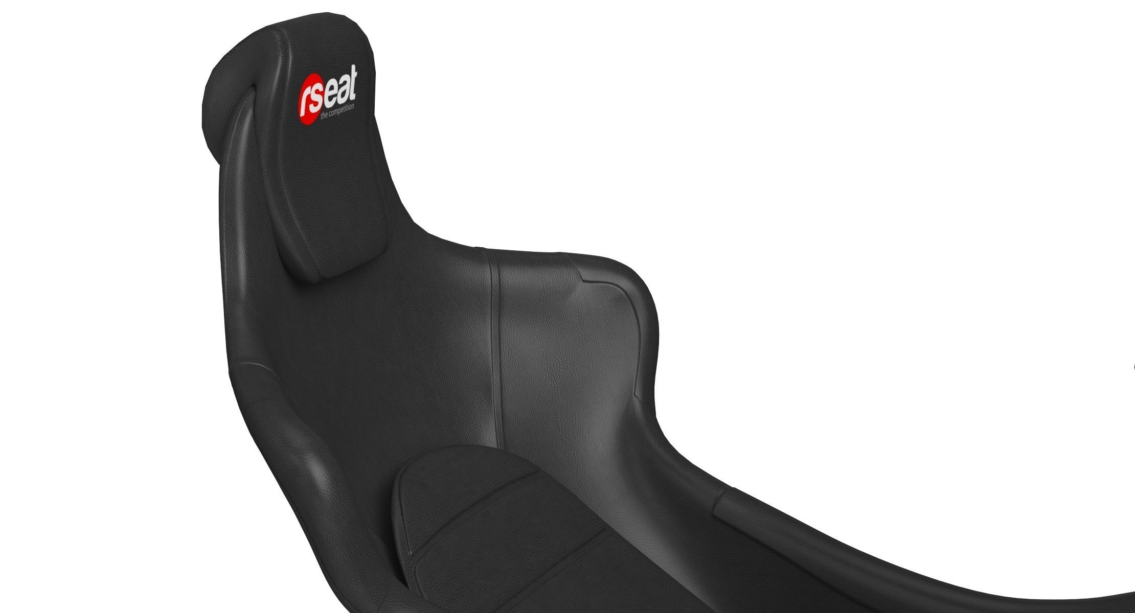 RSeat Formula V2 Racing Simulator Cockpit Triple Display 3D model_3