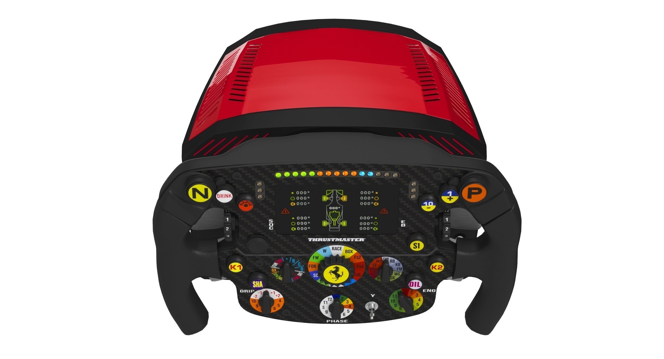 RSeat Formula V2 Racing Simulator Cockpit Triple Display 3D model_36