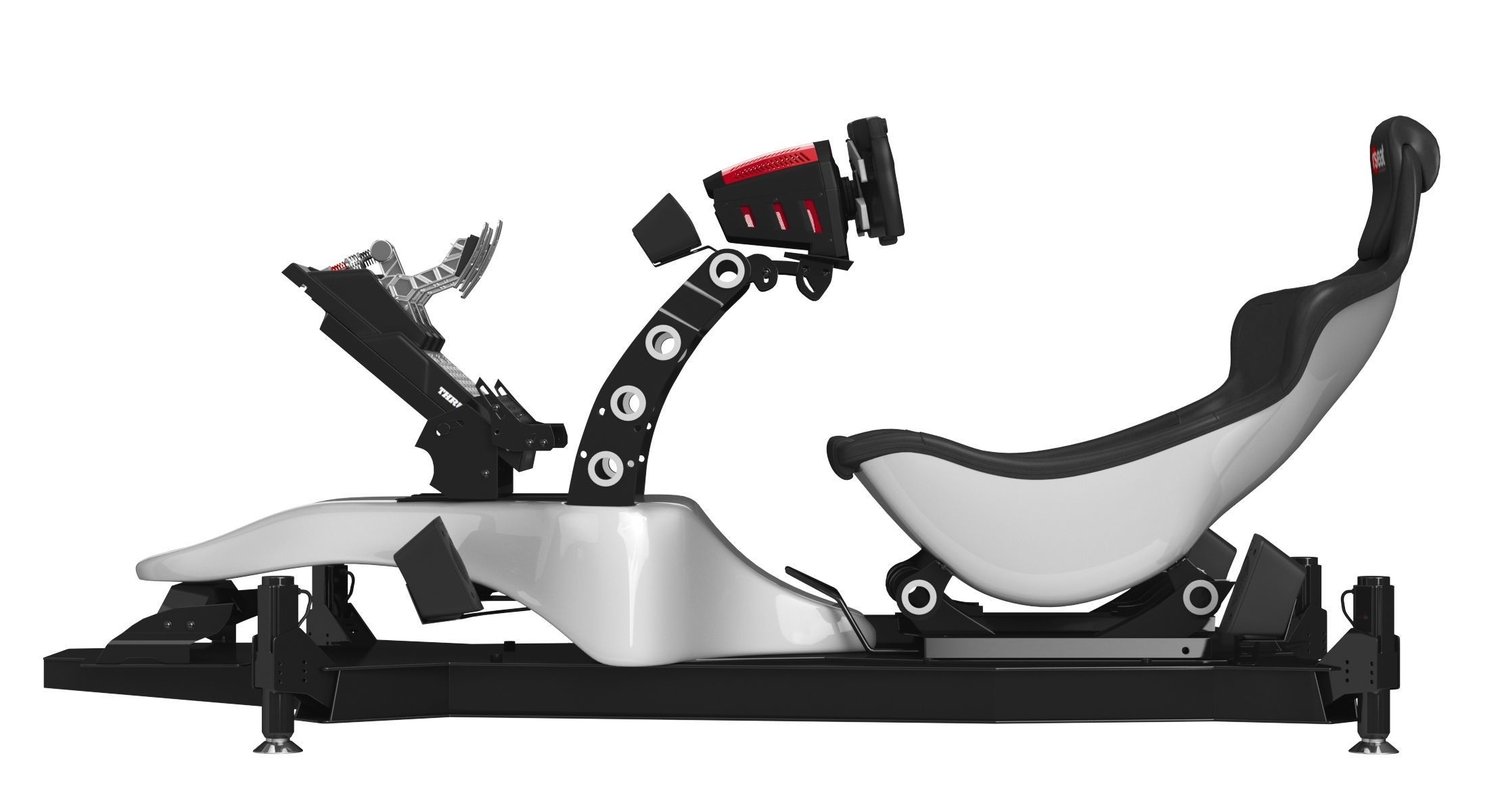 RSeat Formula V2 Racing Simulator Cockpit Triple Display 3D model_8