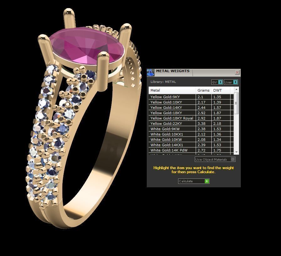 Engagement Ring 3D print model_8
