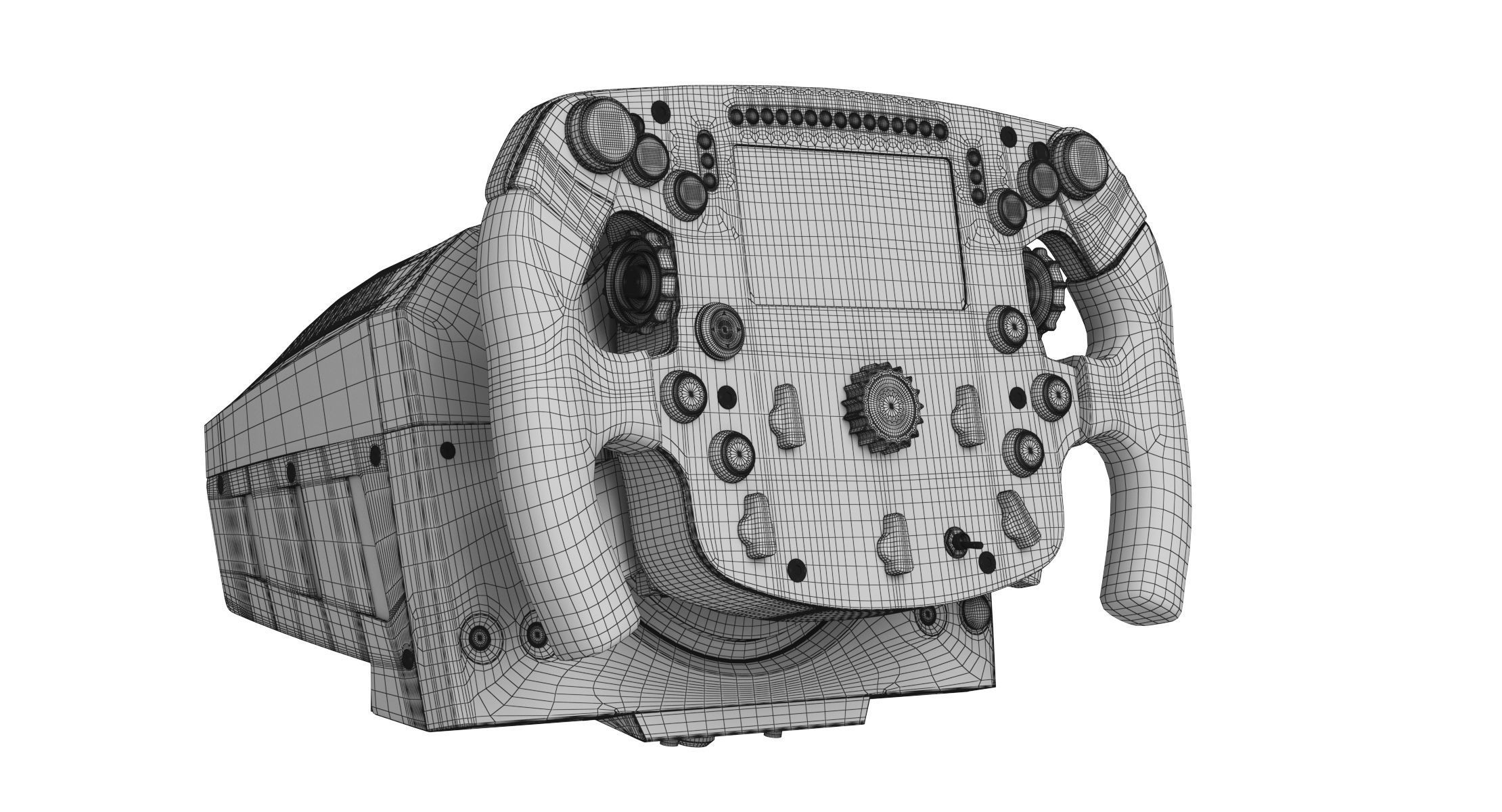 Formula 1 Racing Game Simulator Seat Triple Display 3D model_44