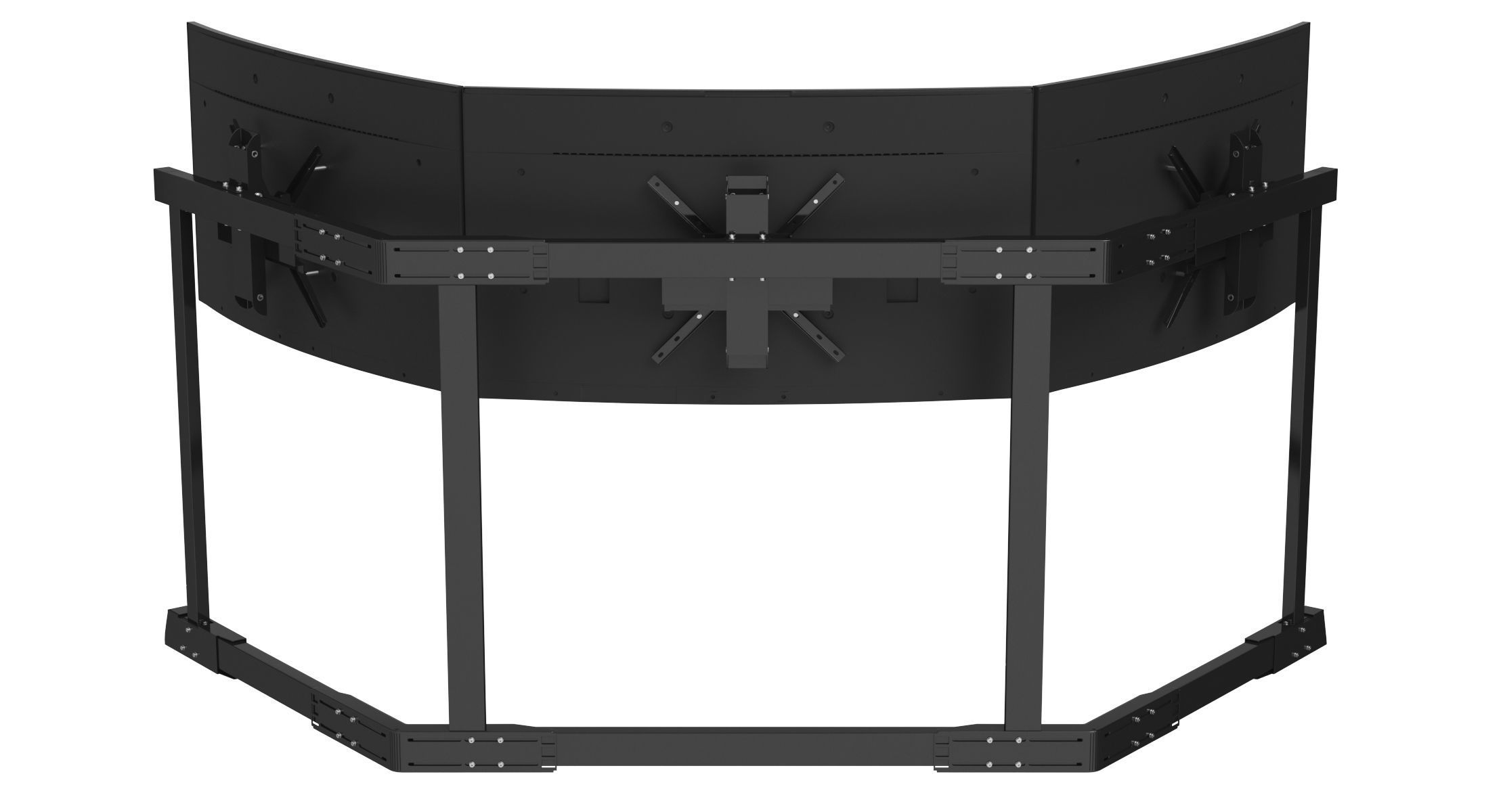 Formula 1 Racing Game Simulator Seat Triple Display 3D model_34