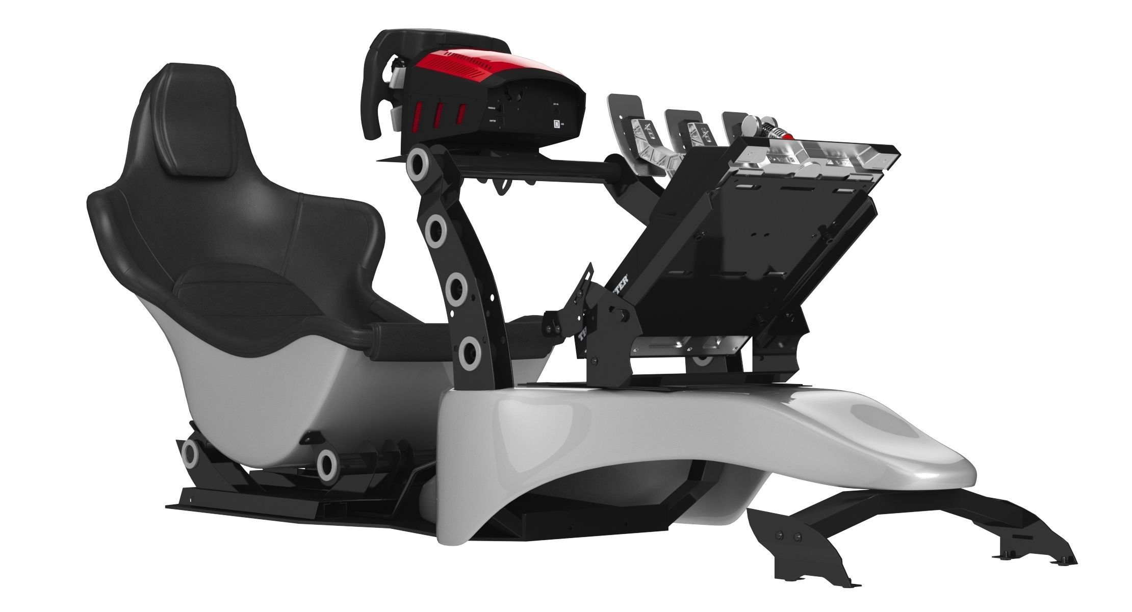 Formula 1 Racing Game Simulator Seat Triple Display 3D model_22