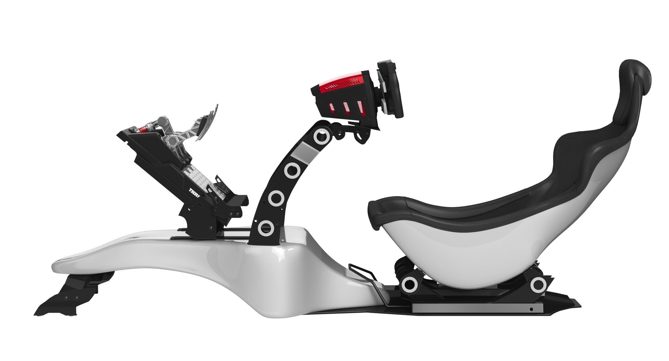 Formula 1 Racing Game Simulator Seat Triple Display 3D model_18
