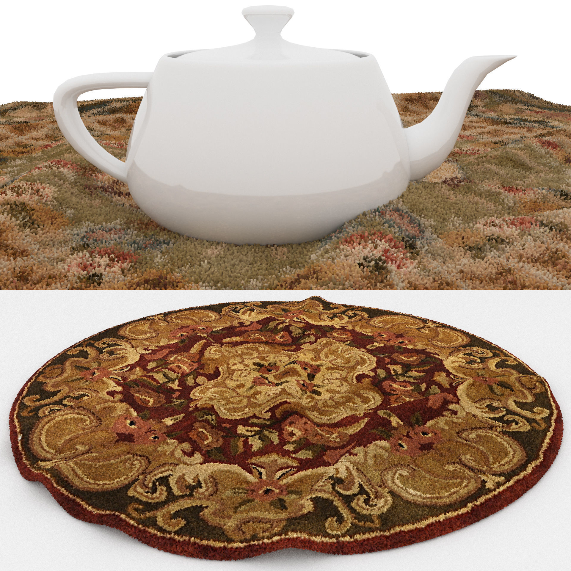 Rugs No 410 Low-poly 3D model_1