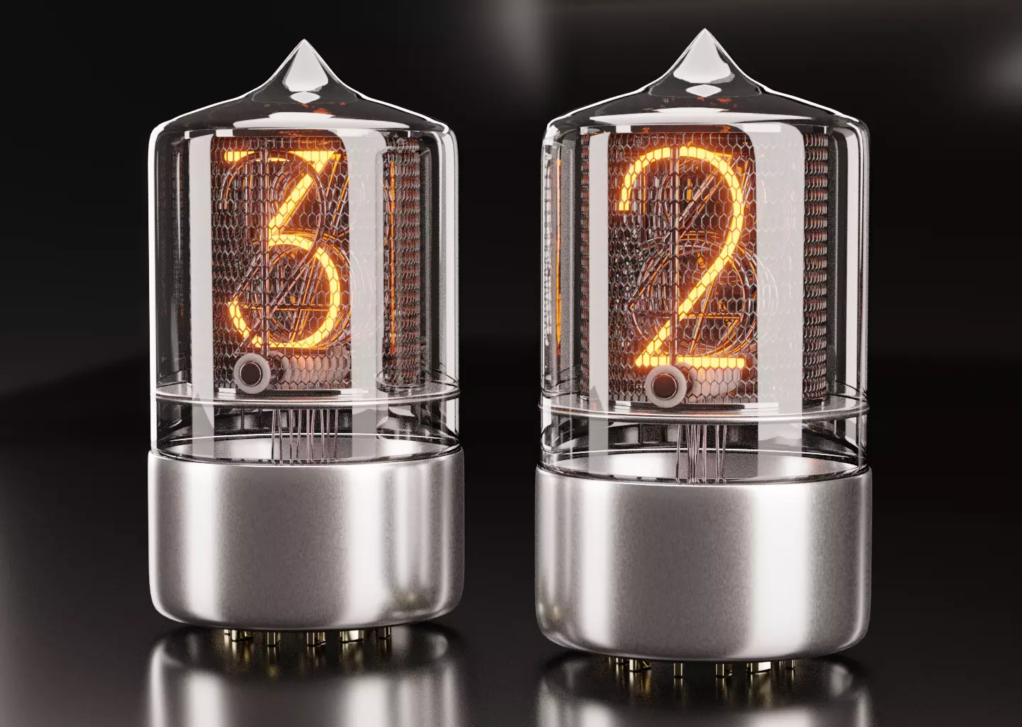 Gas-discharge indicator Free 3D model_0