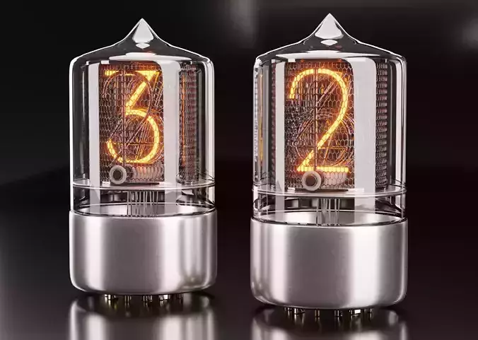 Gas-discharge indicator Free 3D model