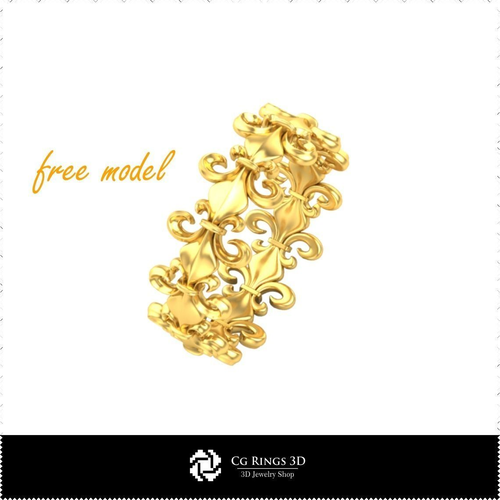 CAD CAM 3D Eternity Band Ring - Free 3D Model Free 3D print model