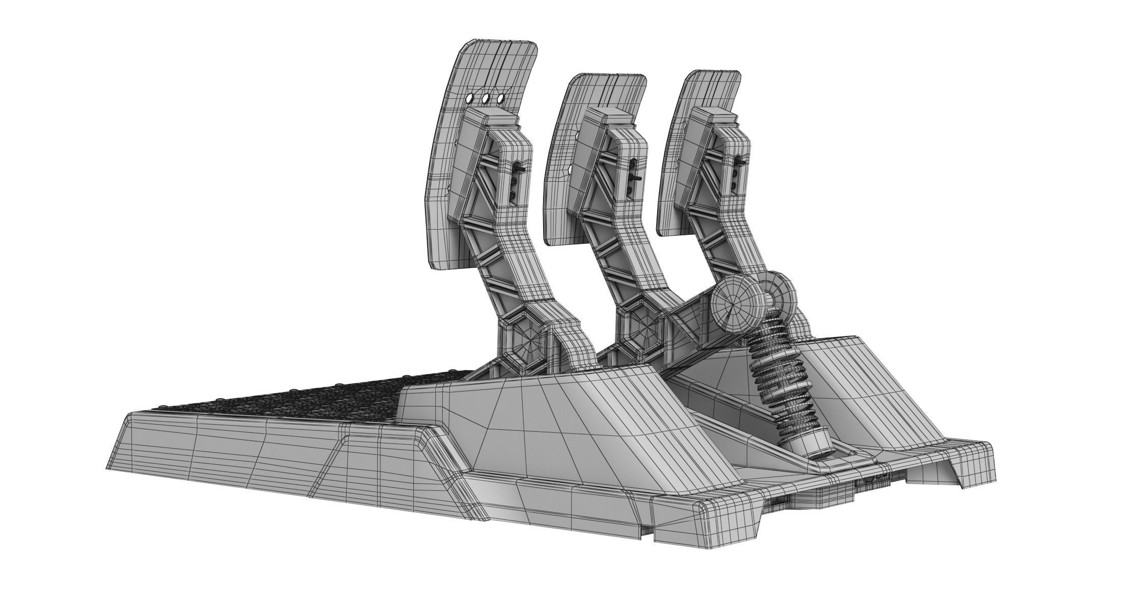 Formula F1 Racing Simulator Seat 3D model_23