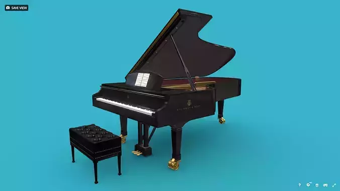 Steinway and Sons Grand Piano FBX