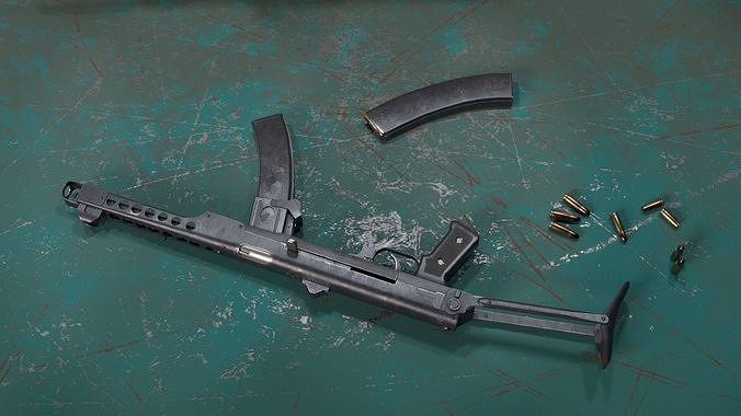 Submachine gun PPS 43 3D model