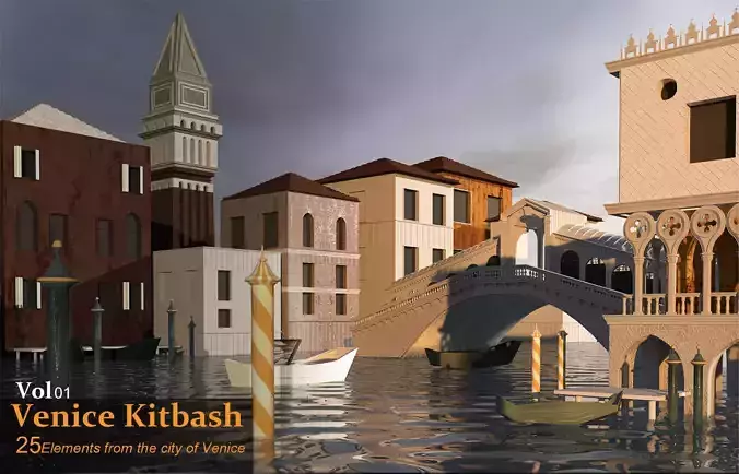 venice kitbash vol 01 