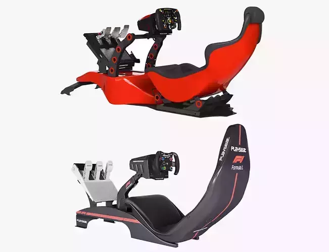 Formula 1 Racing Game Simulator Seat Collection 3D model