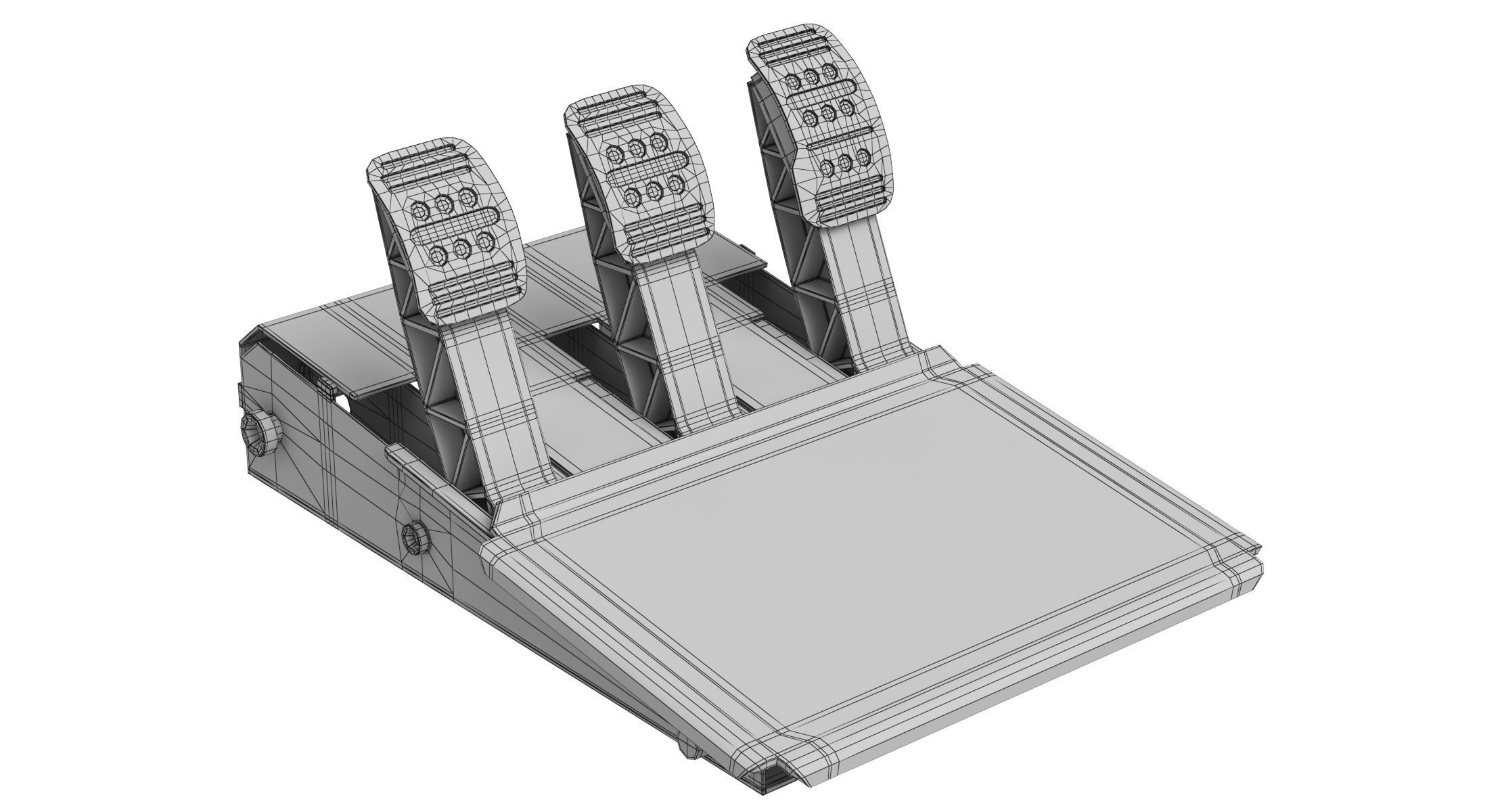 Racing Steering Wheel Controller Collection 3D model_38
