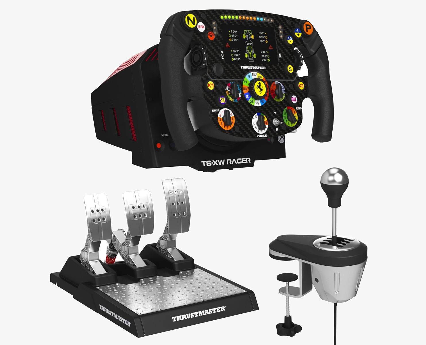 Racing Steering Wheel Controller Collection 3D model_1