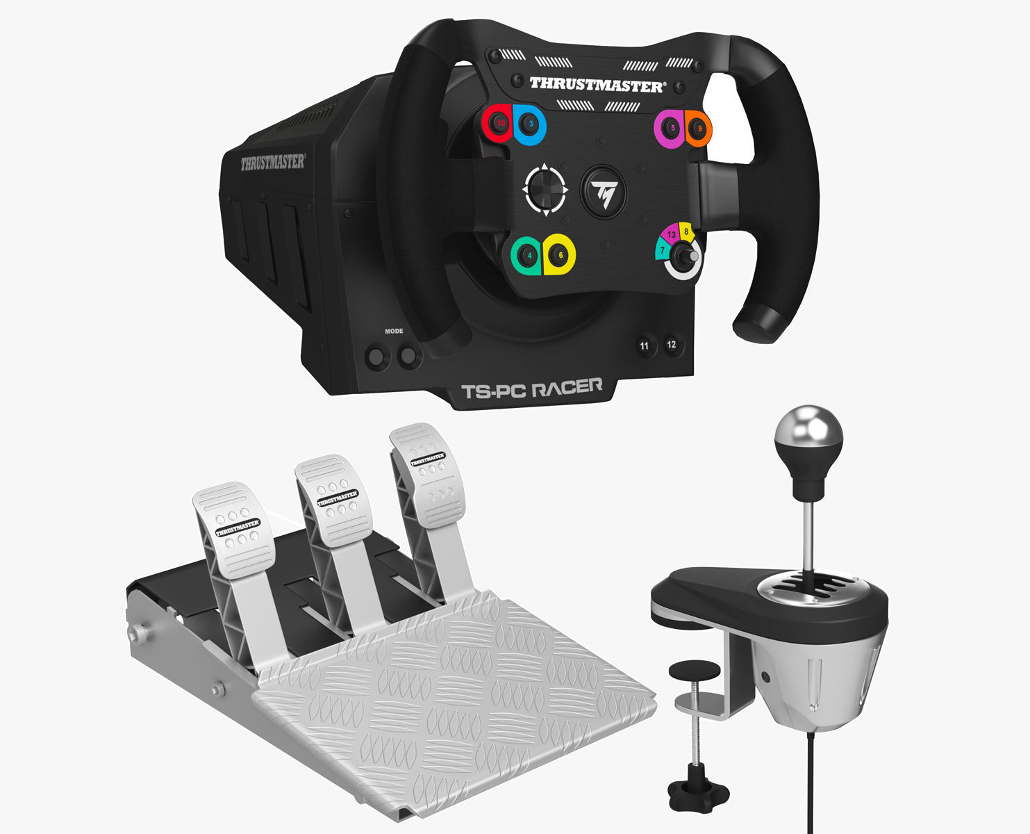 Racing Steering Wheel Controller Collection 3D model_2