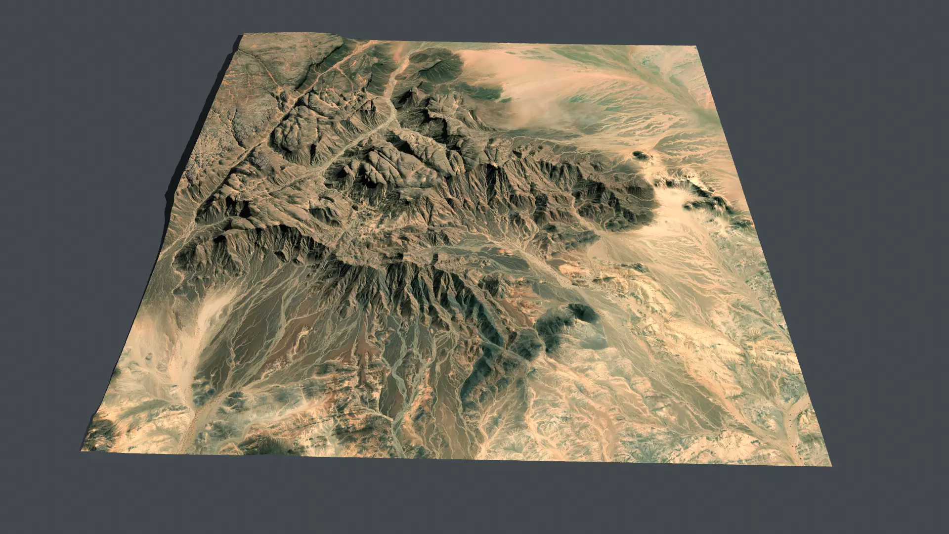 Mountain landscape Haggar Sahara Algeria 3D model_0