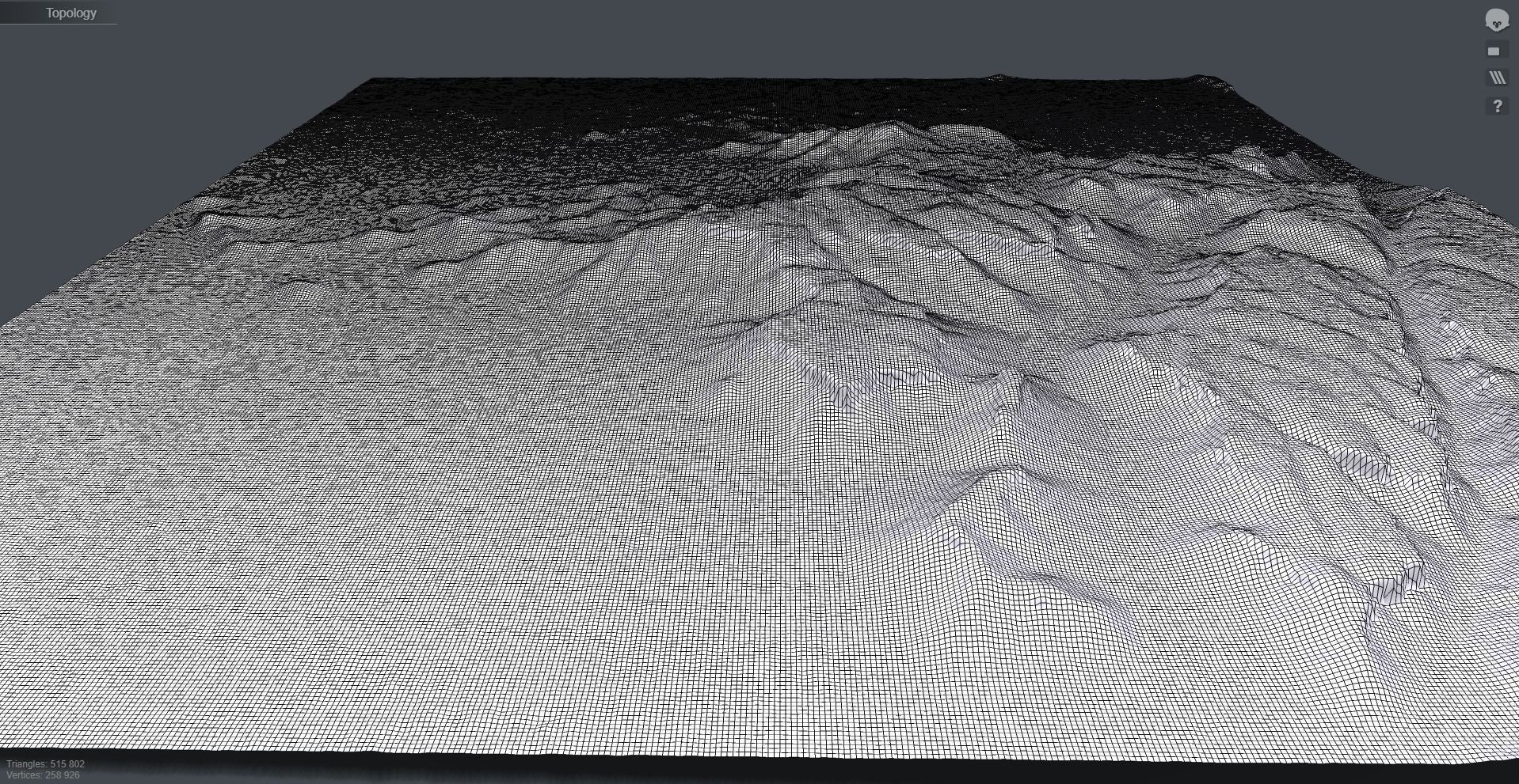 Mountain landscape Haggar Sahara Algeria 3D model_10